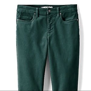 Lands’ End Green MidRise BootCut Corduroy Pant